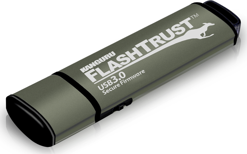 Kanguru iStorage Kanguru FlashTrust USB-sticka 256 GB USB Type-A 3.2 Gen 1 (3.1 Gen 1) Grön 256GB USB-A Grön