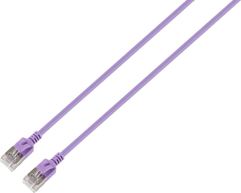 Prokord Slim Network cable / Patch cord LSZH RJ-45 Cat 6A 0.3m Purppura