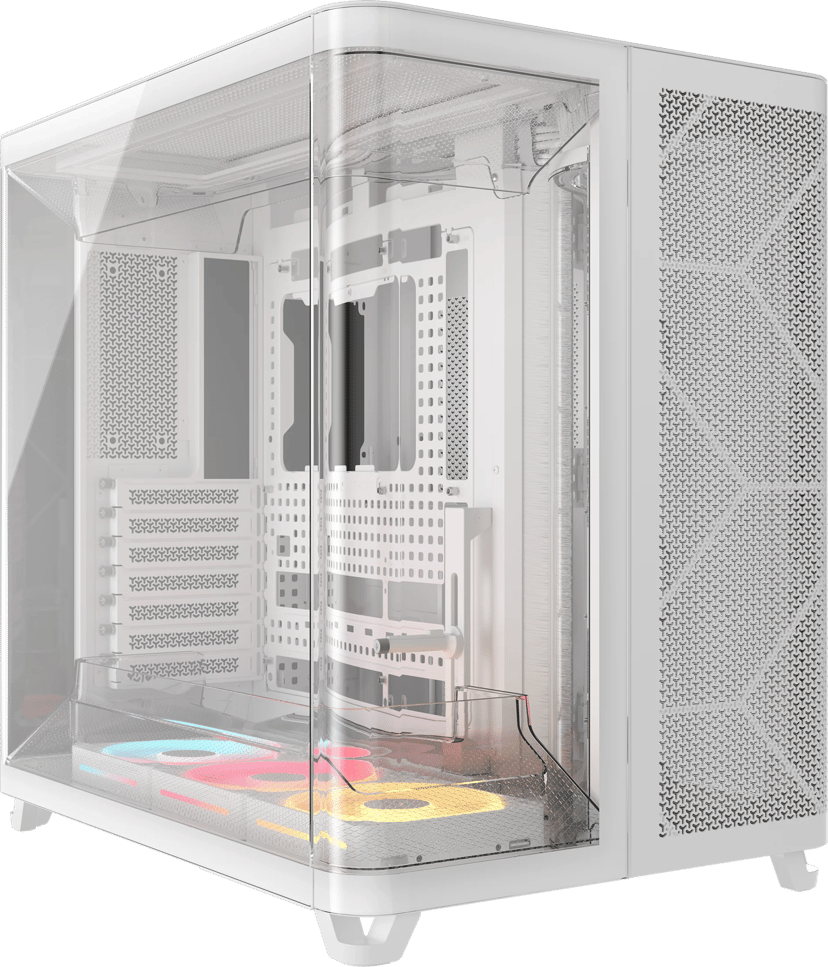 Corsair Air 5400 LX-R RGB iCUE Link 3X Chamber Midi Tower Hvid