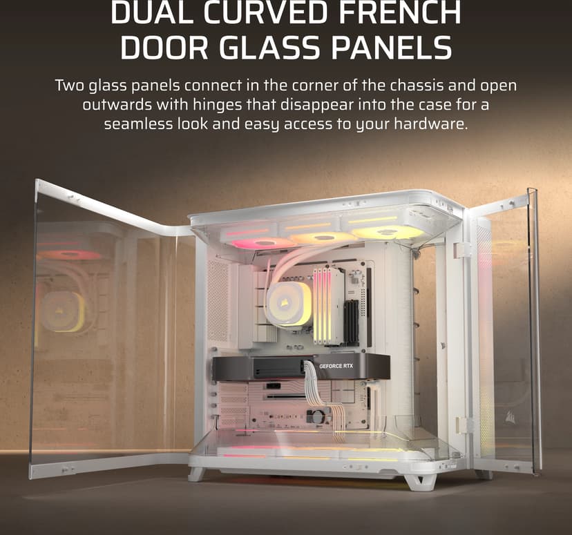 Corsair Air 5400 LX-R RGB iCUE Link 3X Chamber Midi Tower Vit