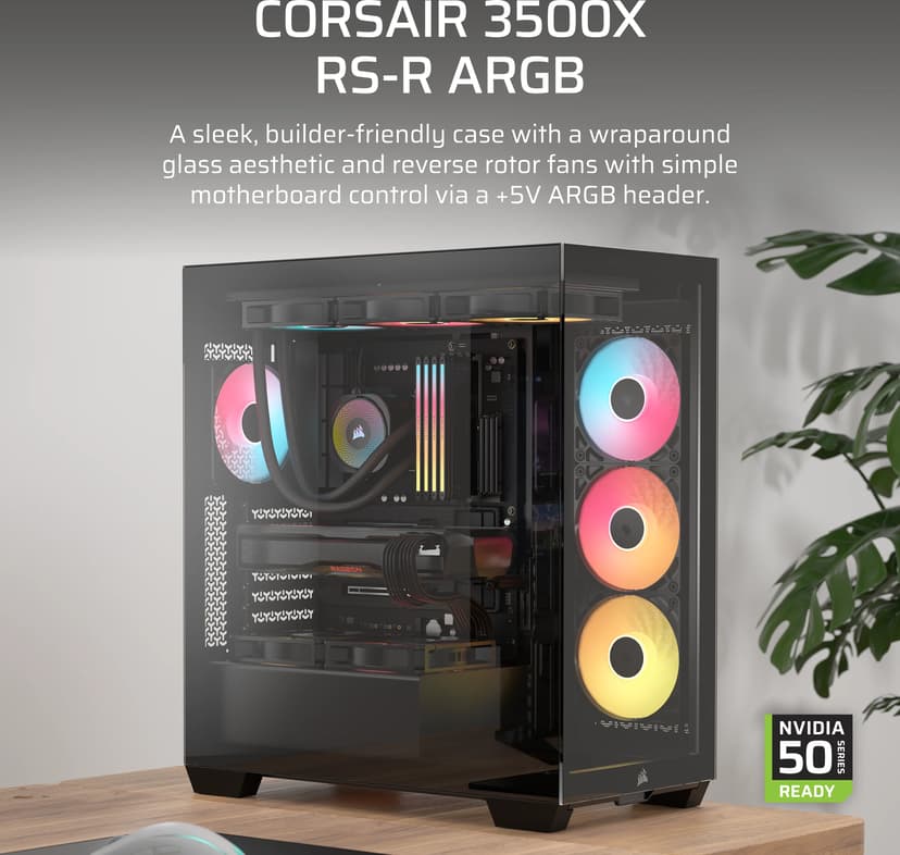 Corsair 3500X RS-R ARGB Midi Tower Musta