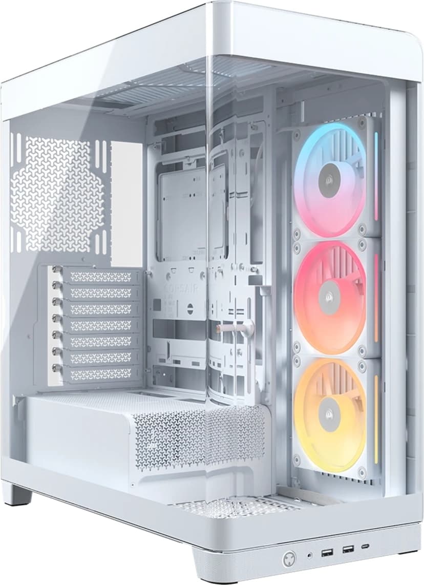 Corsair Frame 4500X LX-R RGB Link Panoramic Midi Tower Hvit