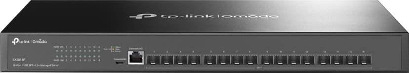 TP-Link Omada SX3016F nätverksswitchar hanterad L2+/L3 Svart