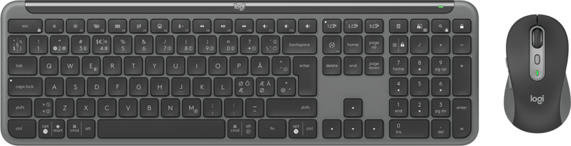 Logitech Signature Slim Combo MK950 for Business - (Fyndvara klass 1) Trådlös Nordisk
