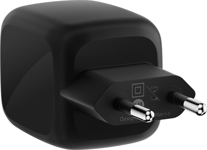 Belkin Dual USB-C GaN Wall Charger 67W Svart