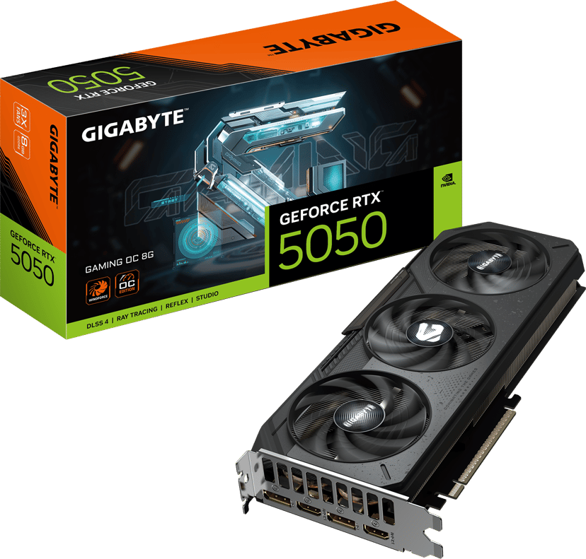 Gigabyte RTX 5050 Gaming OC - (Kuppvare klasse 1) 8GB