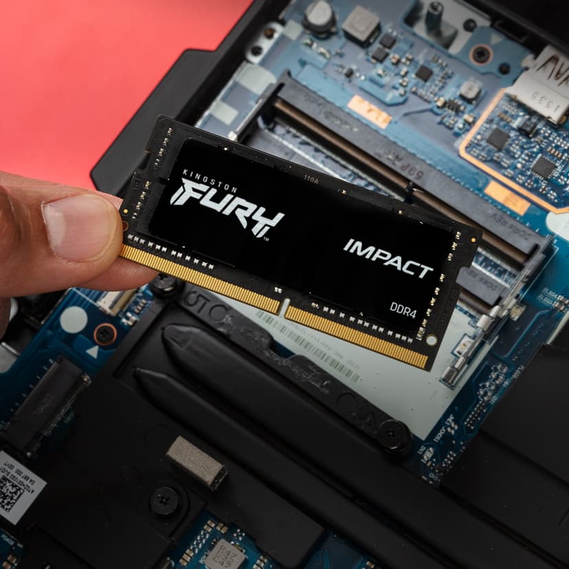 Kingston Technology FURY 32GB 3200MT/s DDR4 CL20 SODIMM Impact - (Fyndvara klass 1) 32GB 1600, 3200MHz DDR4 260-pin SO-DIMM