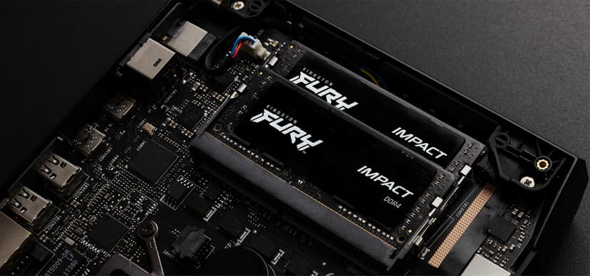 Kingston Technology FURY 32GB 3200MT/s DDR4 CL20 SODIMM Impact - (Löytötuote luokka 1) 32GB 1600, 3200MHz DDR4 260-pin SO-DIMM