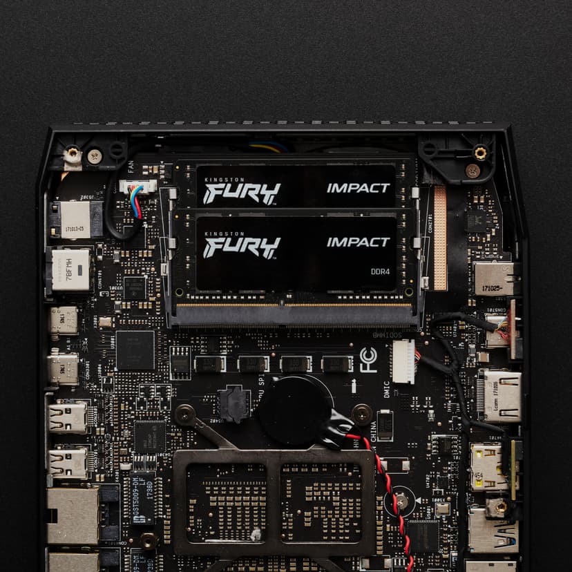 Kingston Technology FURY 32GB 3200MT/s DDR4 CL20 SODIMM Impact - (Fyndvara klass 1) 32GB 1600, 3200MHz DDR4 260-pin SO-DIMM
