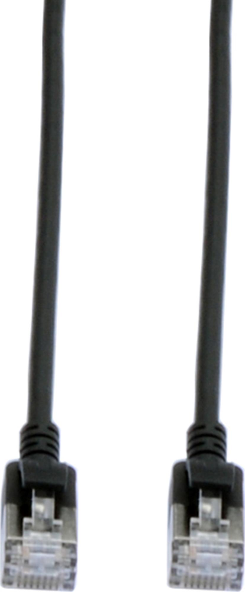 Prokord TP-Cable U/FTP CAT.6A Slim Lszh RJ45 1.0m Black RJ-45 Cat 6A 1m Musta