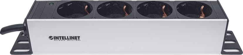 Intellinet 10" 1U Rackmount 4-Way Power Strip