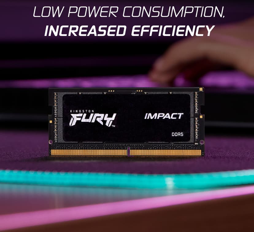 Kingston FURY Impact - (Outlet-vare klasse 1) 64GB 2800, 5600MHz DDR5 262-pin SO-DIMM