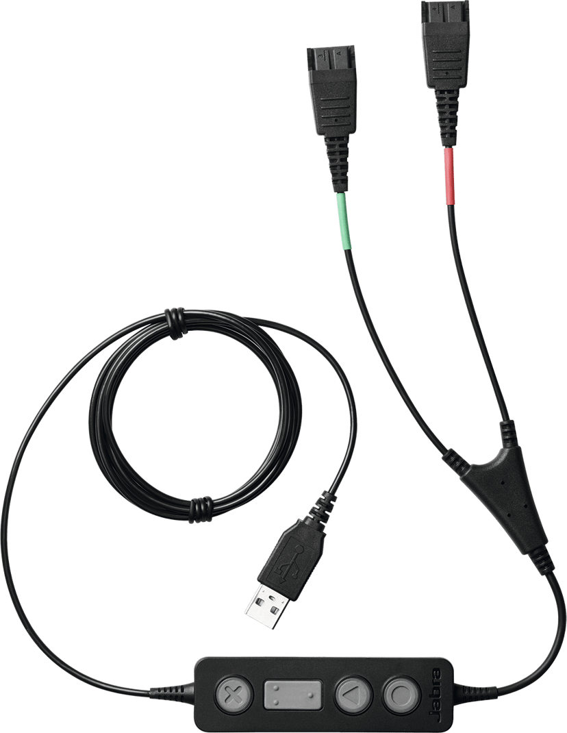 Jabra LINK 265 - (Löytötuote luokka 2) USB 2.0 2 x QD