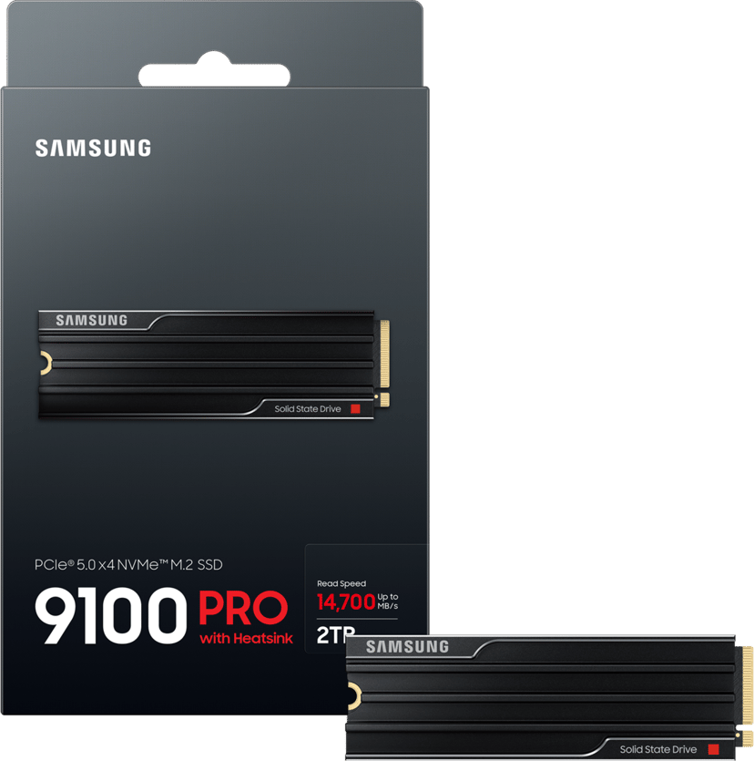 Samsung 9100 Pro 2TB Heatsink SSD M.2 PCIe 5.0