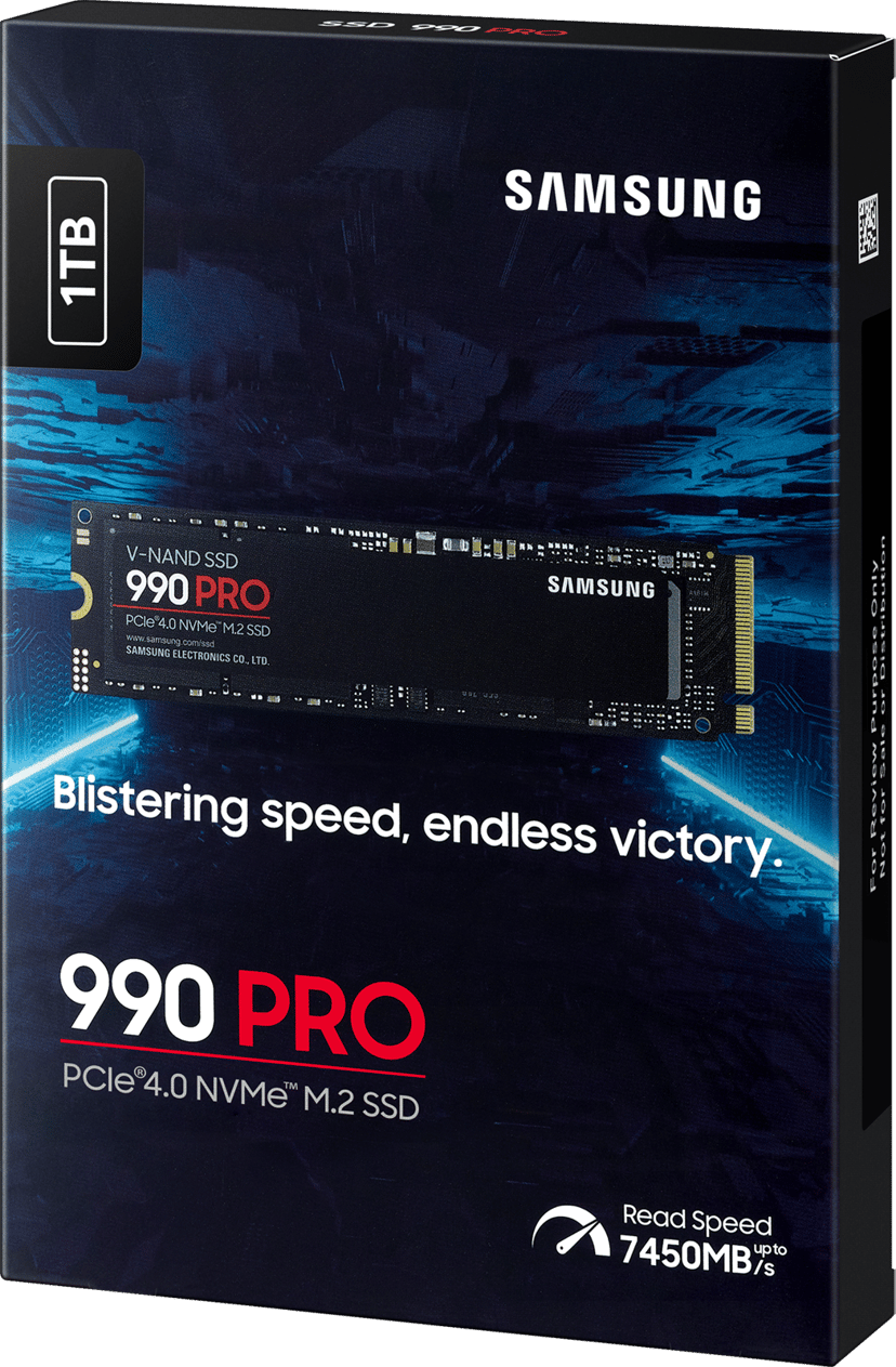 Samsung 990 PRO 1TB SSD M.2 PCIe 4.0 (MZ-V9P1T0BW)