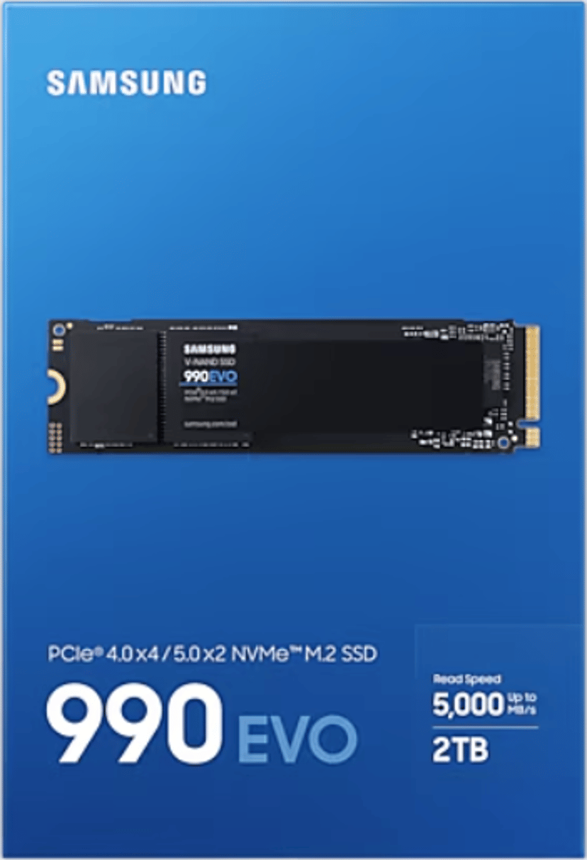 Samsung 990 EVO 2TB SSD M.2 PCIe 4.0