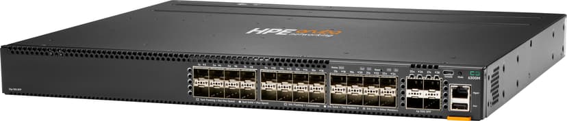HPE Aruba Networking CX 6300M 24p SFP+ 1G/10G 4p SFP56 50G 2xFan PSU Bundle Strömförsörjning via Ethernet (PoE) stöd