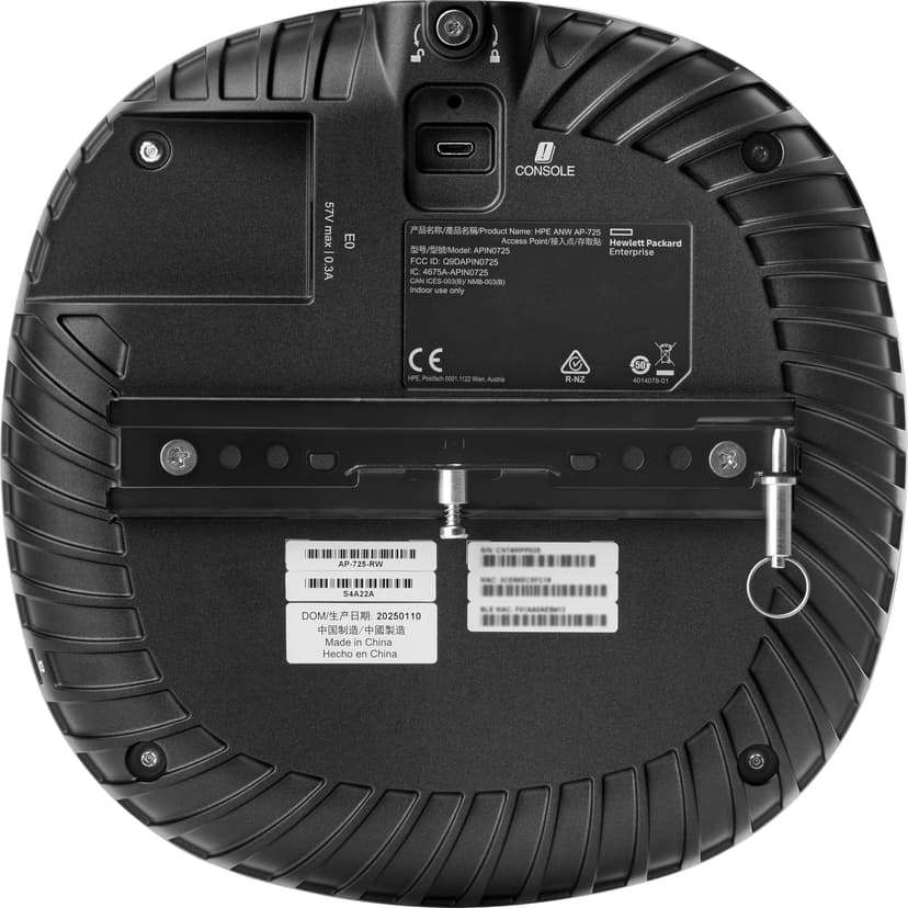 HPE Aruba Networking AP-725 (RW) Tri Radio 2x2 Wi-Fi 7 Internal Antennas 10-pack Campus Access Point 4700 Mbit/s Wit Power over Ethernet (PoE)