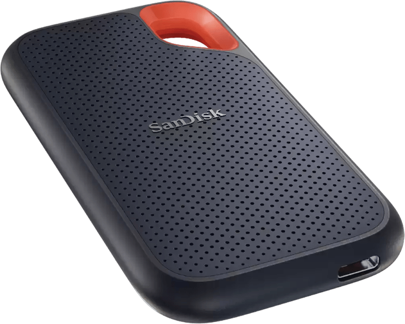 SanDisk EXTREME Portable SSD V2 8TB USB-C Sort