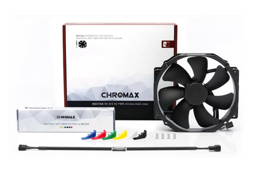 Noctua NF-A15 HS-PWM CHROMAX SWAP 140/150MM Fläkt Svart