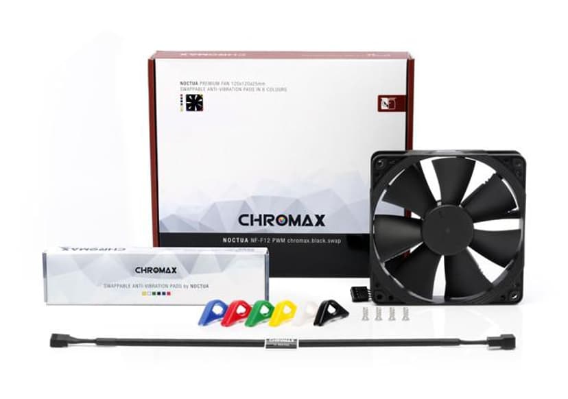 Noctua NF-F12 PWM CHROMAX SWAP 120MM Tuuletin Musta