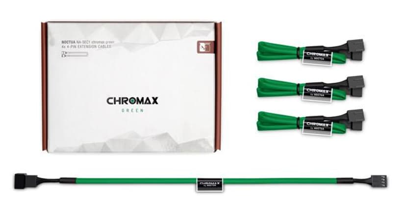 Noctua Na-sec1 Chromax Ext Cable 4X4-Pin 30cm Green