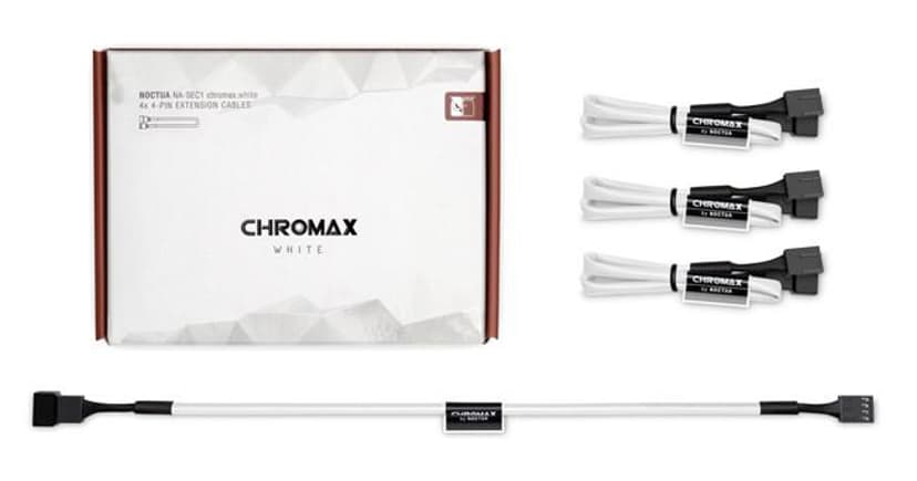 Noctua Na-sec1 Chromax Ext Cable 4X4-Pin 30cm White