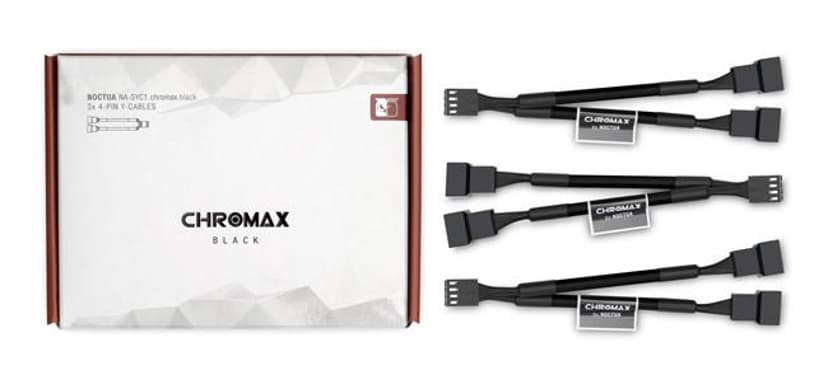 Noctua Na-Syc1 Chromax Y-Cable 4-Pin 11.5cm Black