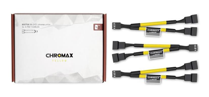 Noctua Na-Syc1 Chromax Y-Cable 4-Pin 11.5cm Yellow