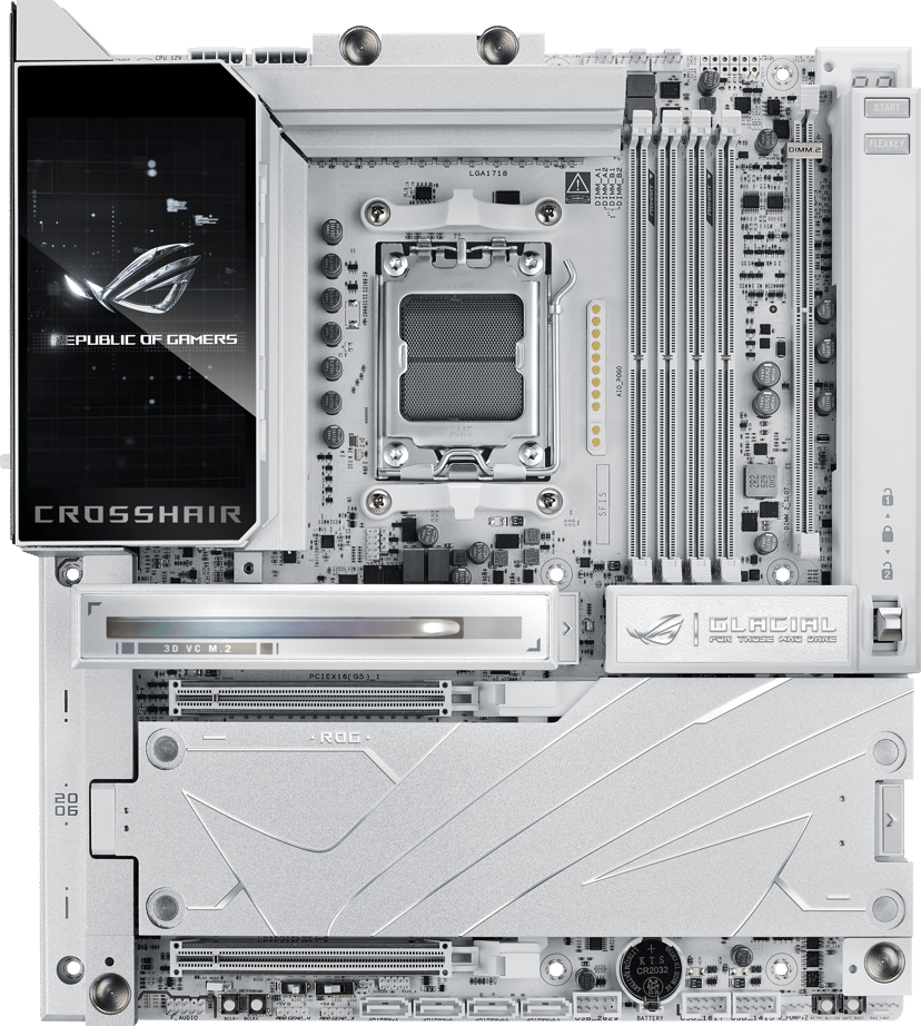 ASUS ROG Crosshair X870E Glacial AM5 E-ATX Moderkort