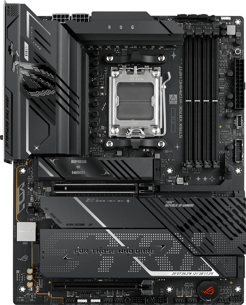 ASUS ROG Strix x870E-H Gaming Wifi7 AM5 ATX Bundkort