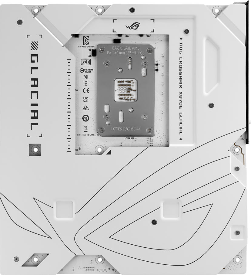 ASUS ROG Crosshair X870E Glacial AM5 E-ATX Moderkort