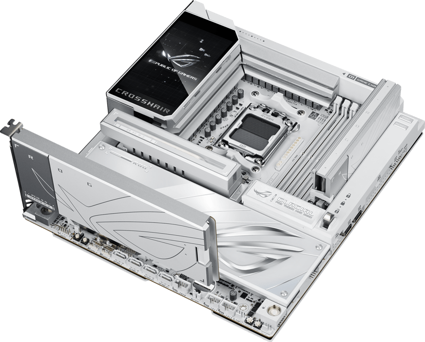 ASUS ROG Crosshair X870E Glacial AM5 E-ATX Bundkort