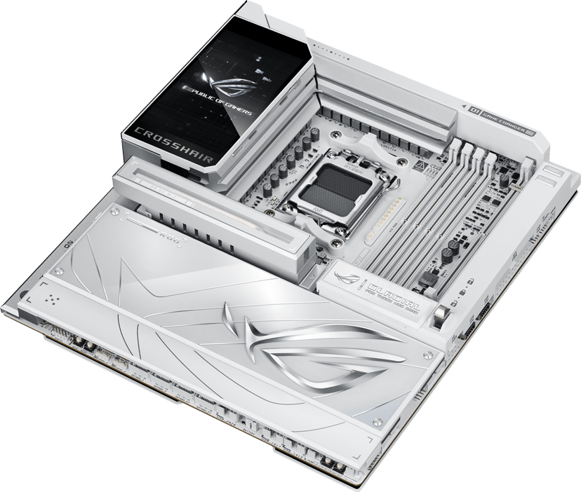 ASUS ROG Crosshair X870E Glacial AM5 E-ATX Bundkort