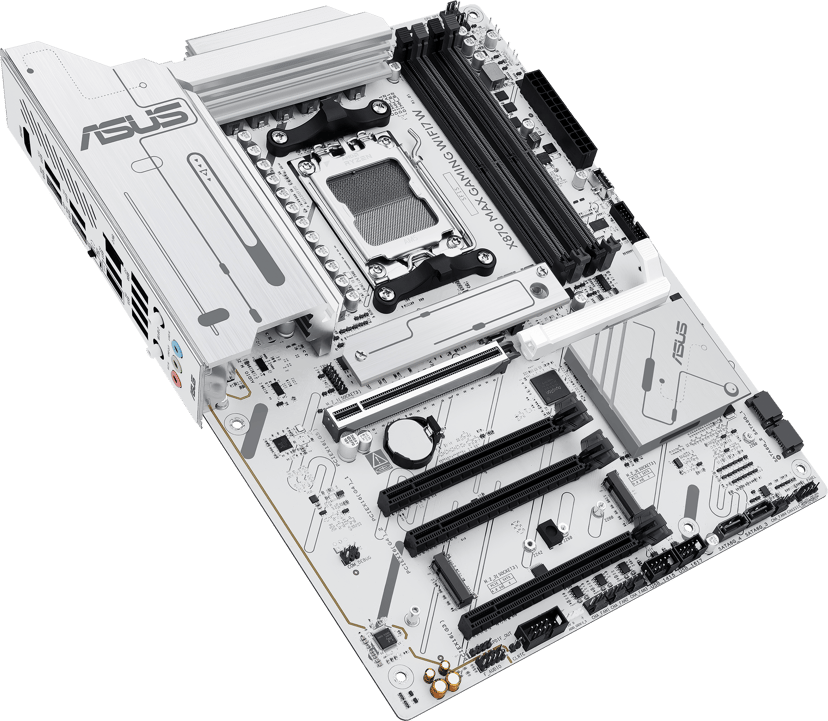 ASUS X870 Max Gaming Wifi7 White AM5 ATX Moderkort