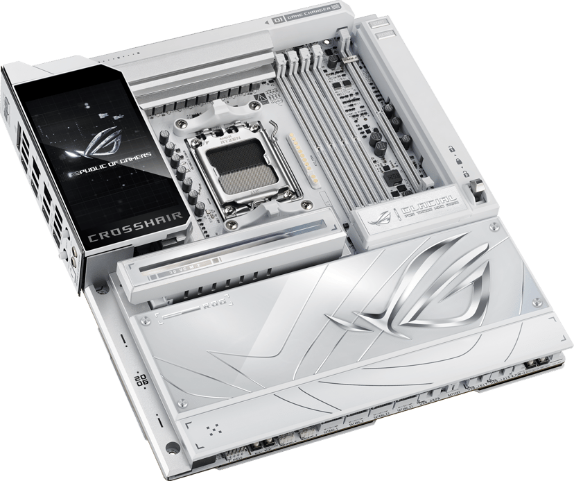 ASUS ROG Crosshair X870E Glacial AM5 E-ATX Bundkort