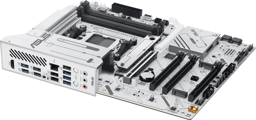 ASUS X870 Max Gaming Wifi7 White AM5 ATX Hovedkort