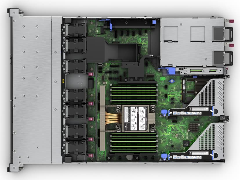 HPE ProLiant DL320 Gen11 4510 12c 1P 2x32GB-R 8SFF MR408i-o 2x480GB SATA SSD 2x1000W PS EU server 960 GB Stativ (1U) Intel® Xeon Silver 2,4 GHz 64 GB DDR5-SDRAM 1000 W