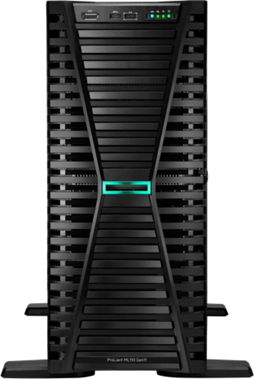 HPE ProLiant ML110 Gen11 5416S 2.0GHz 16c 1P 2x32GB‑R 8SFF MR408i‑o 2x960GB SSD 2x1000W PS EU server 1,92 TB Tower (4,5U) Intel® Xeon® Gold 2 GHz 64 GB DDR5-SDRAM 1000 W