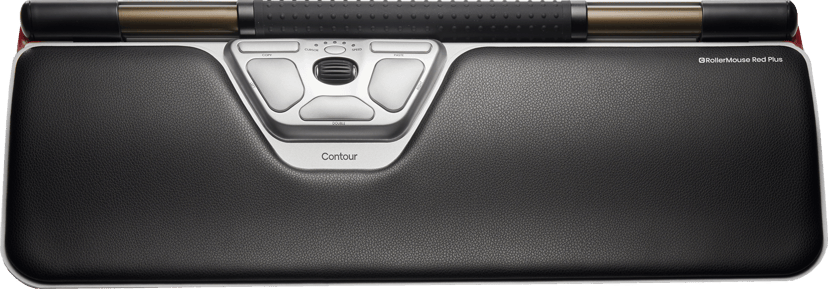 Contour Design Rollermouse Red Plus Wireless RF Wireless + Bluetooth + USB-A Rullstav Svart, Silver