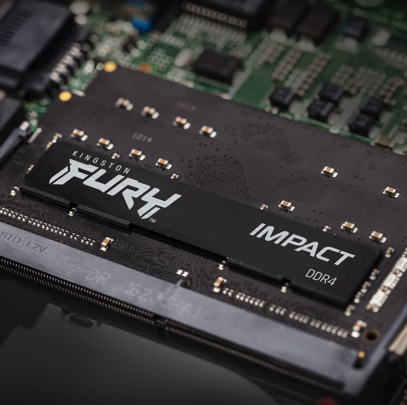 Kingston Technology FURY 16GB 3200MT/s DDR4 CL20 SODIMM Impact - (Löytötuote luokka 1) 16GB 1600, 3200MHz DDR4 260-pin SO-DIMM