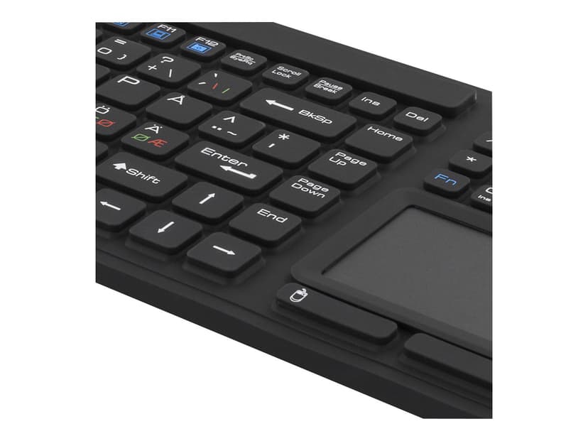 Deltaco Silicone Ip68 Keyboard & Touchpad Ledningsført Nordisk