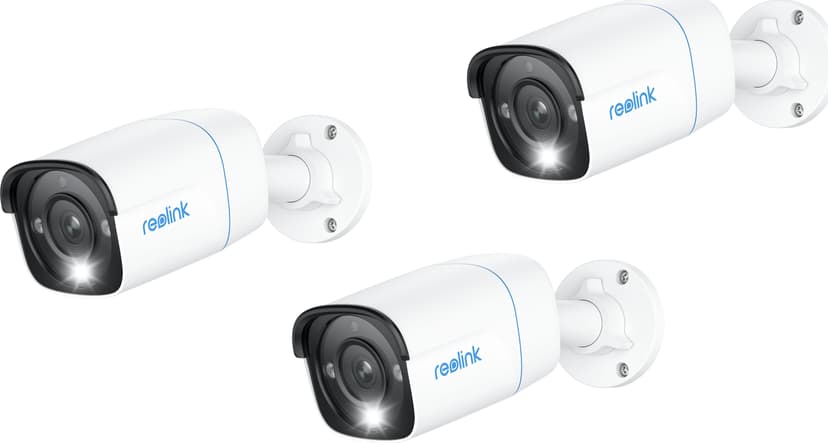 Reolink P330 4K 8 MP PoE Bullet-kamera 3-pack