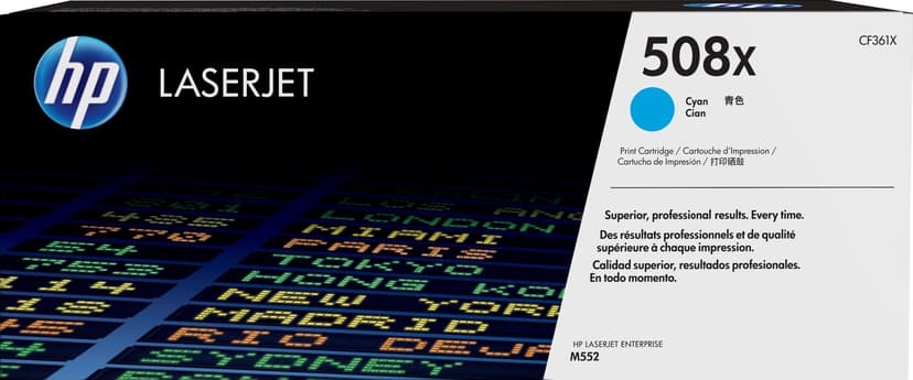 HP Toner Cyan 508X 9.5K - CF361X