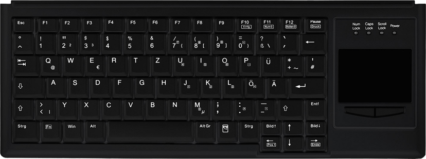 Contour Design Active Key Industrial Keyboard IP68 Touchpad Compact Kabel Nordisk Tangentbord