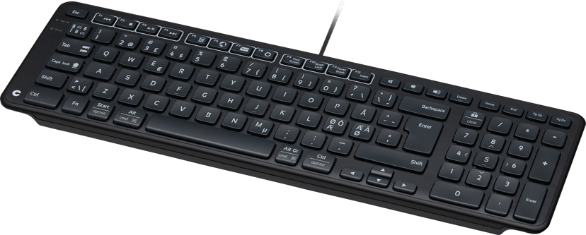 Contour Design Balance Keyboard Black Kablet Nordisk
