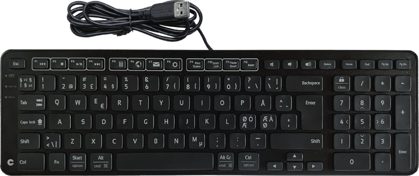 Contour Design Balance Keyboard Black Kabel Nordisk