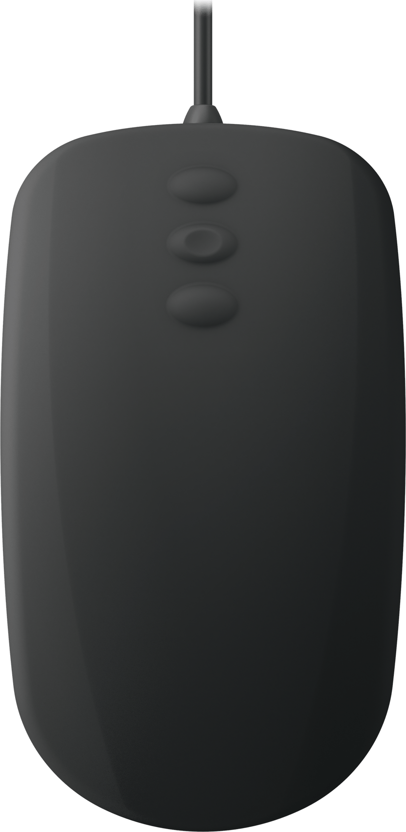 Contour Design Active Key QuickClean Medical IP68 Scroll Buttons USB-A Mus Svart