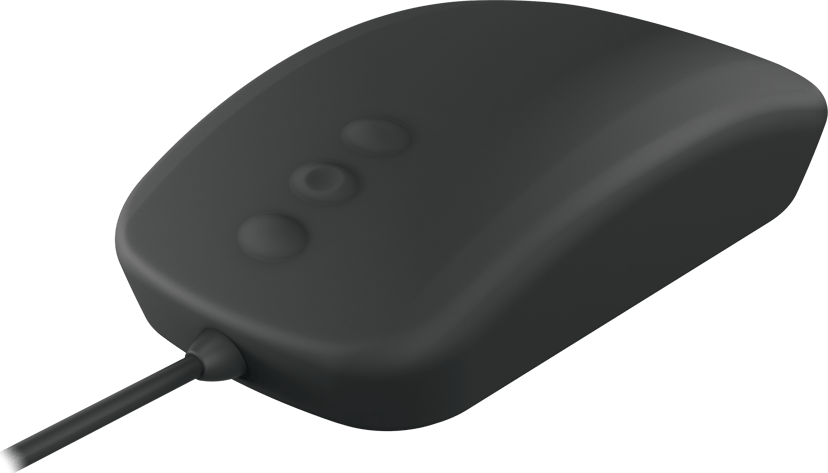 Contour Design Active Key QuickClean Medical IP68 Scroll Buttons USB-A Mus Svart