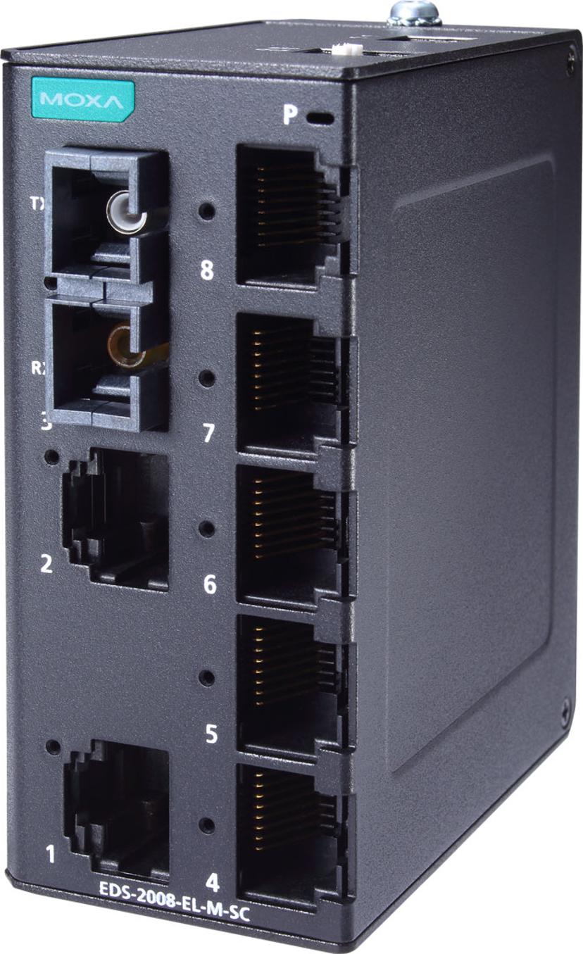 Moxa EDS-2008-ELP Industrial Unmanaged 8-port Switch